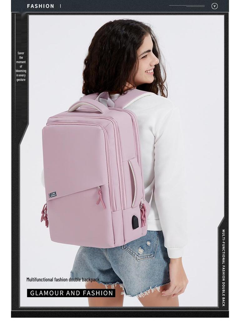 Trendy Waterproof Large-Capacity Backpack for Men & Women - Stylish for Travel & School