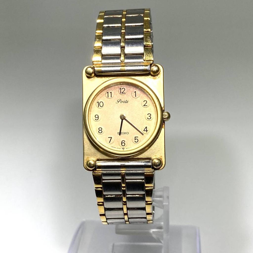 SEIKO Working new battery quartz watch,. two-tone ladies' S000714