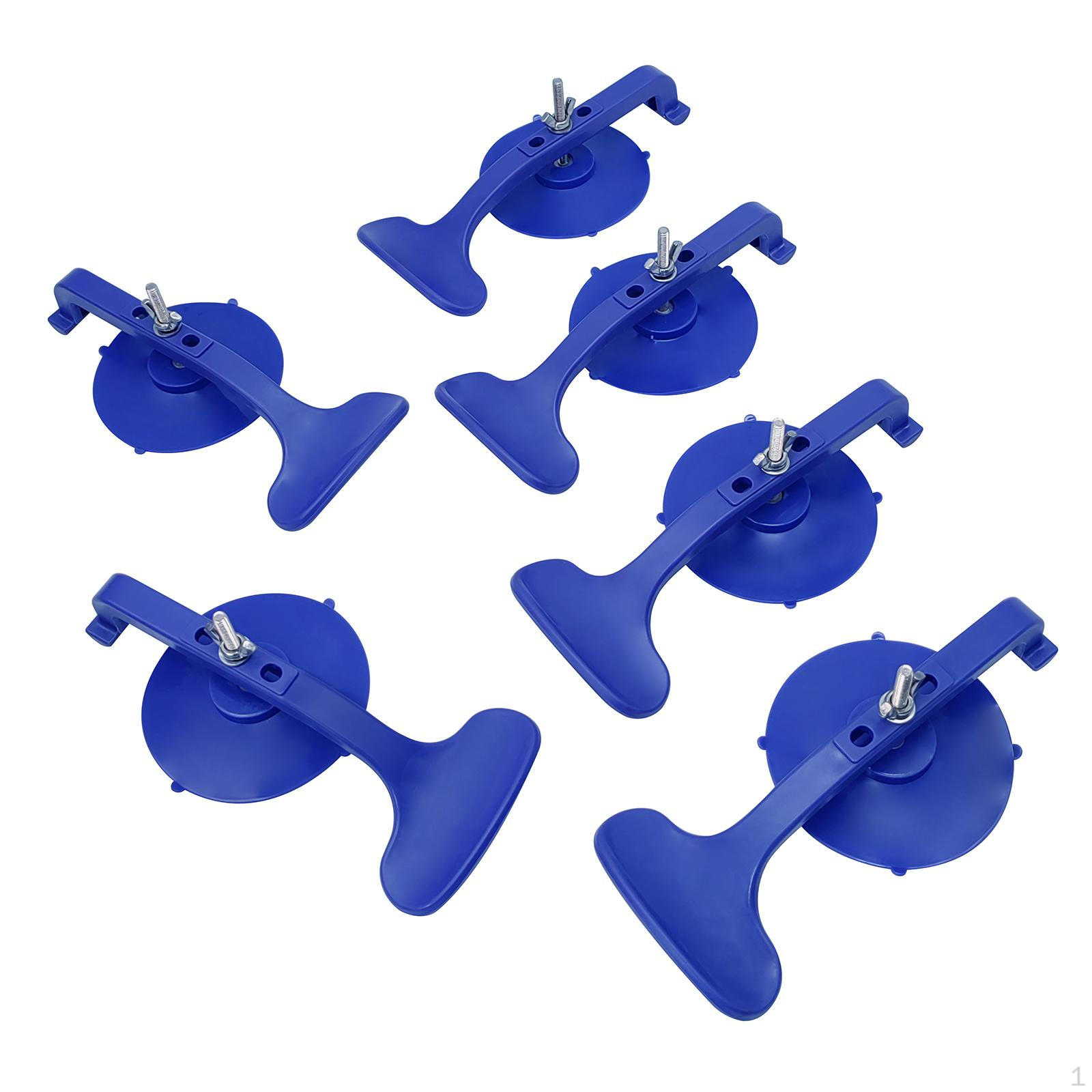 6 Pieces Practical Suction Clamp Set Quick Release Easy to Operate Adjustable for Convertible Glass