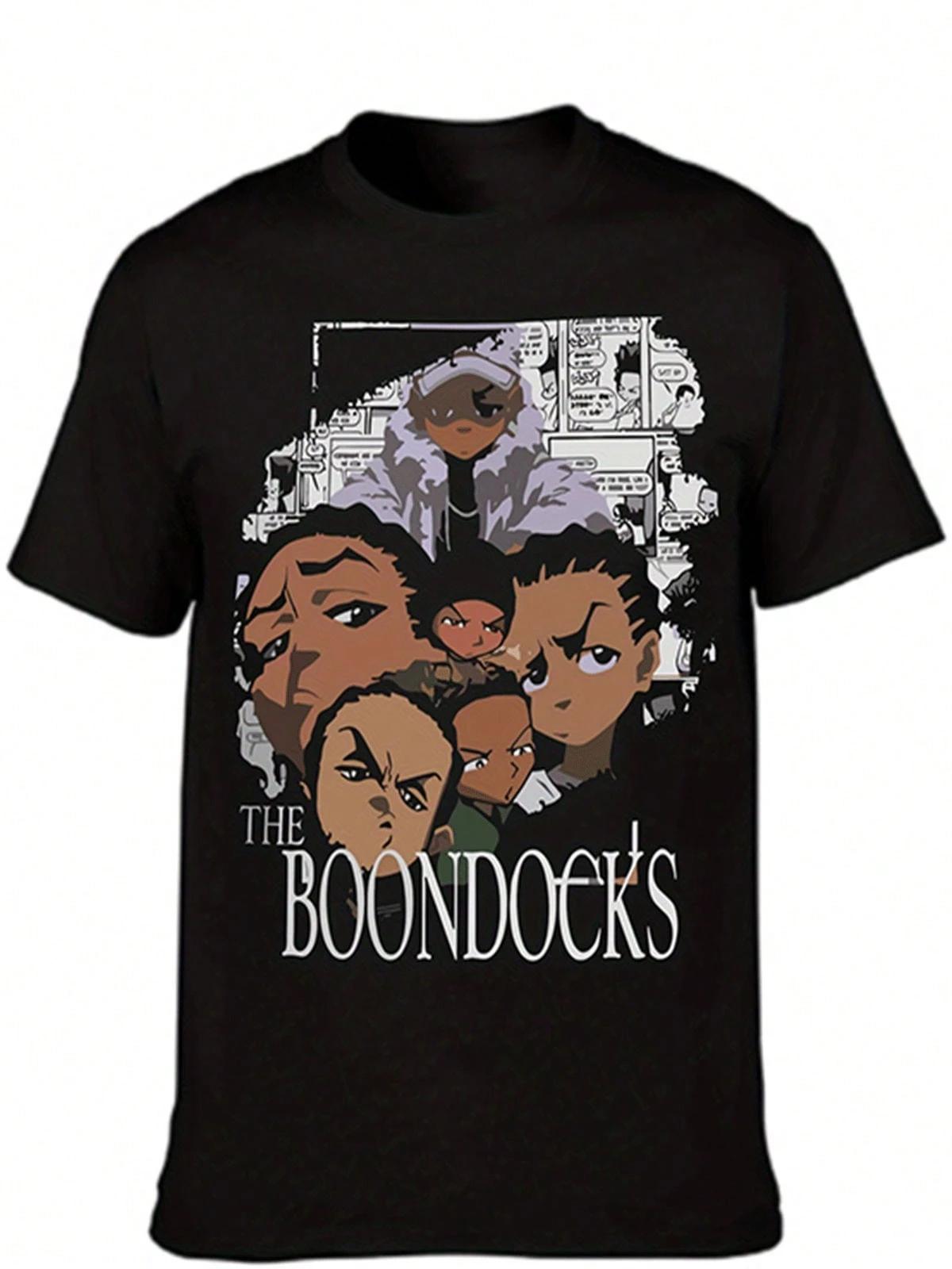 

The Boonlocks - Theme Neutral Fun All Season Retro Pure Cotton T-shirt Harajuku Men s and Women s Streetwear 4XL