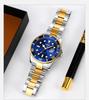 Men's Business Series Stainless Steel Watch with Calendar & Rotatable Bezel - Waterproof Quartz Dial