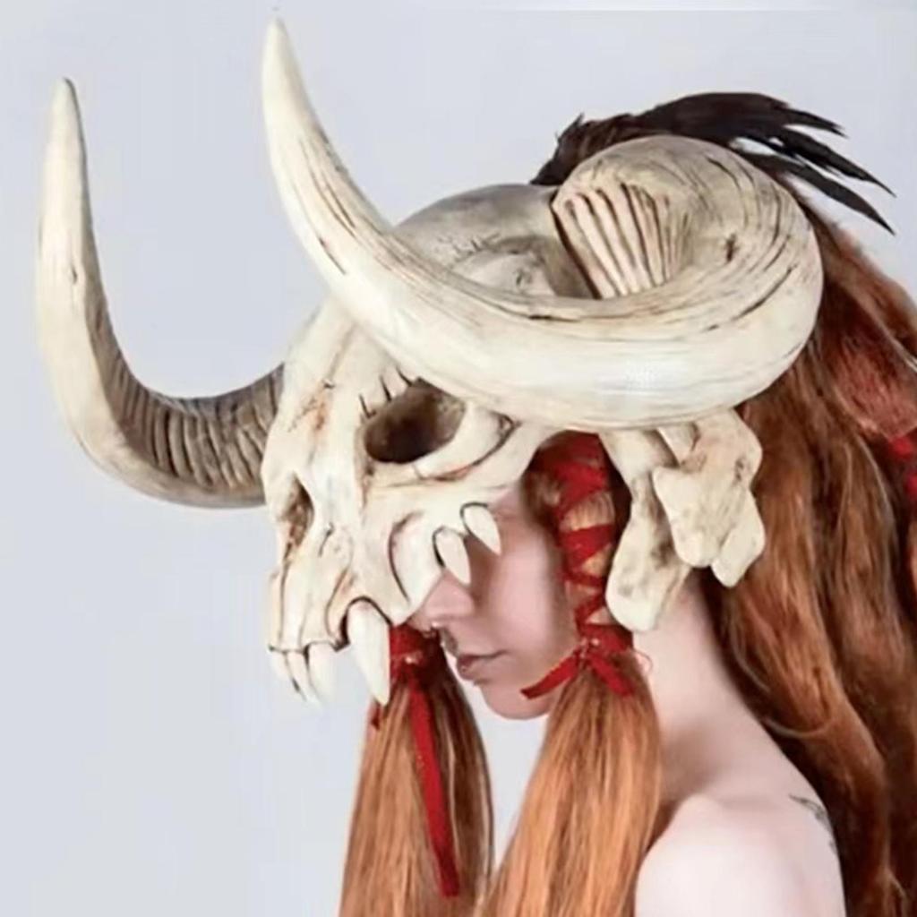 Halloween Totenkopf Cosplay Maske Tier Maske Kostüm für Herren Damen für Halloween, Party, , Karneval