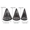 5Pcs Tapered Inlet Fishing Net Finless Eel Loach Trap Fishing Cage Lid Durable Plastic Tackle Cage Lid Black Fishing Accessories