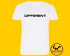 DIFFERENT Tee Tshirt T-shirt Unisex Men's Music Band Funny Retro Gift Present Average Standard Sound Difficult the Same Cool Normal