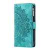 For Samsung Galaxy A17 Wallet Case Mandala Flower Pattern PU Leather Phone Cover with Wrist Strap