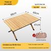 Portable Outdoor Folding Egg Roll Picnic Table