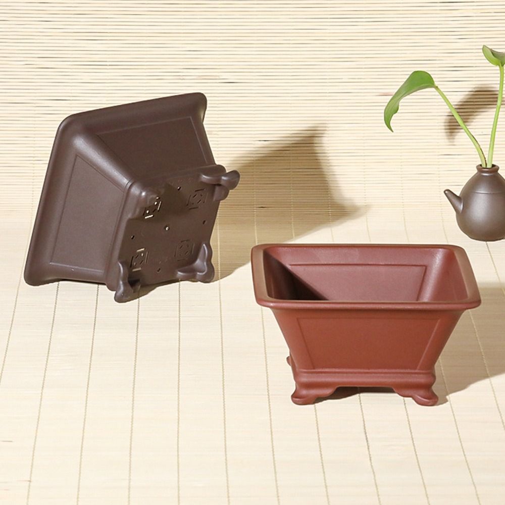 Durable Thick Flowerpots Colorful Plants Pots Creative Four Sided Basin  Home