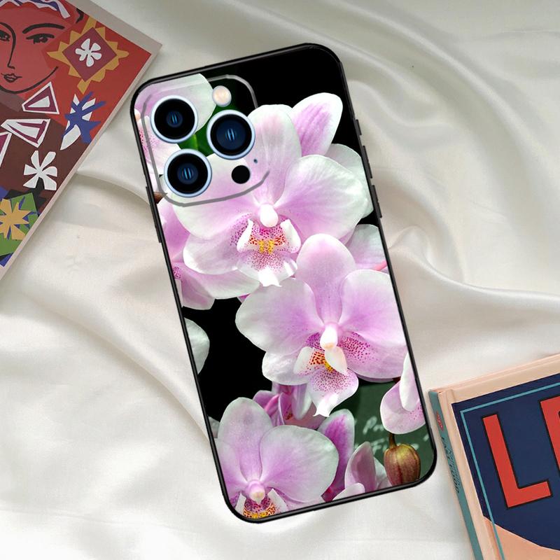 Orchid Flowers Colorful Phone Case For iPhone 17 16 15 13 12 11 14 Pro Max 16 Plus 12 13 Mini 16e 17 Air Funda Cover