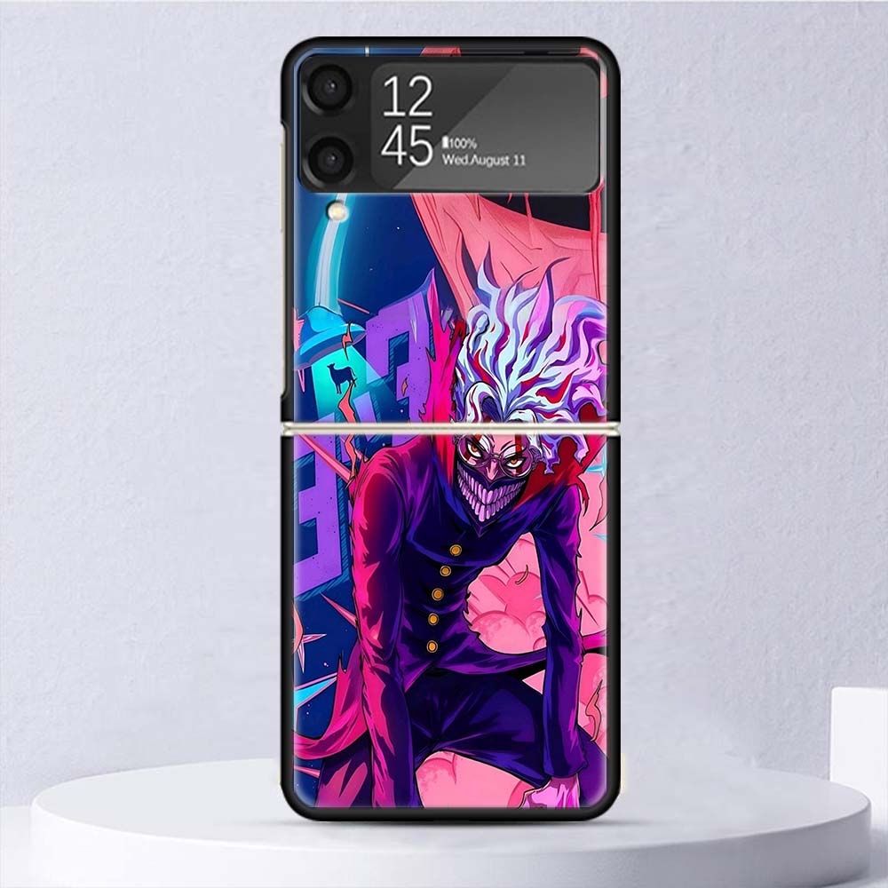 Anime D-Dandadans Okarun Shockproof Case For Samsung Galaxy Z Flip 7 6 5 4 3 5G Phone Cover Z Flip3 Flip4 Flip5 Flip6 Flip7 Shel