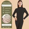 Women's and Men's Cashmere Silk Thermal Underwear Set for Autumn/Winter – Warm, Thickened Half-High Neck for Adults