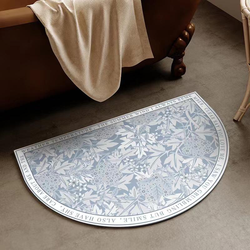 

Nordic Vintage Toilet Dirt Resistant Wear-resistant Easy Care Mat Toilet Door Moisture-wicking Quick Dry Diatomium Mud Carpet 40*60cm