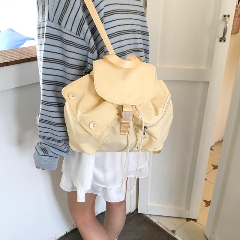 Versatile fresh and lightweight cloth bag women's new summer casual fashion backpack travel small backpack