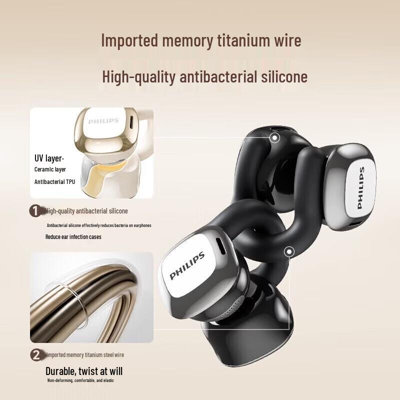 Philips TAQ4220 Open-Ear Clip-On Bluetooth Earphones