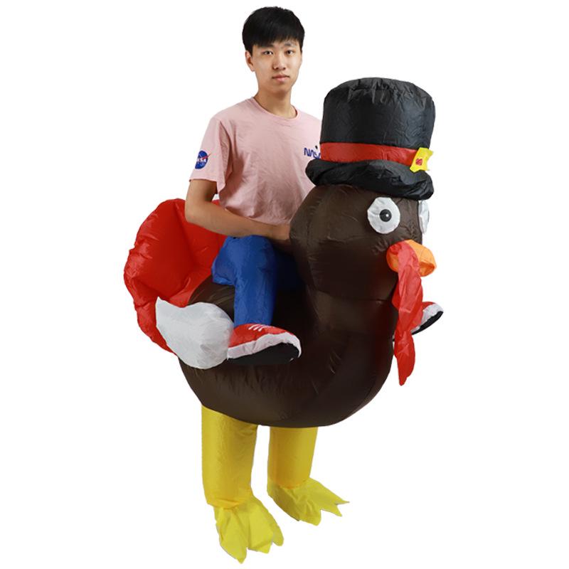 Thanksgiving Cosplay Inflatable Turkey Costume for Makeup Performance