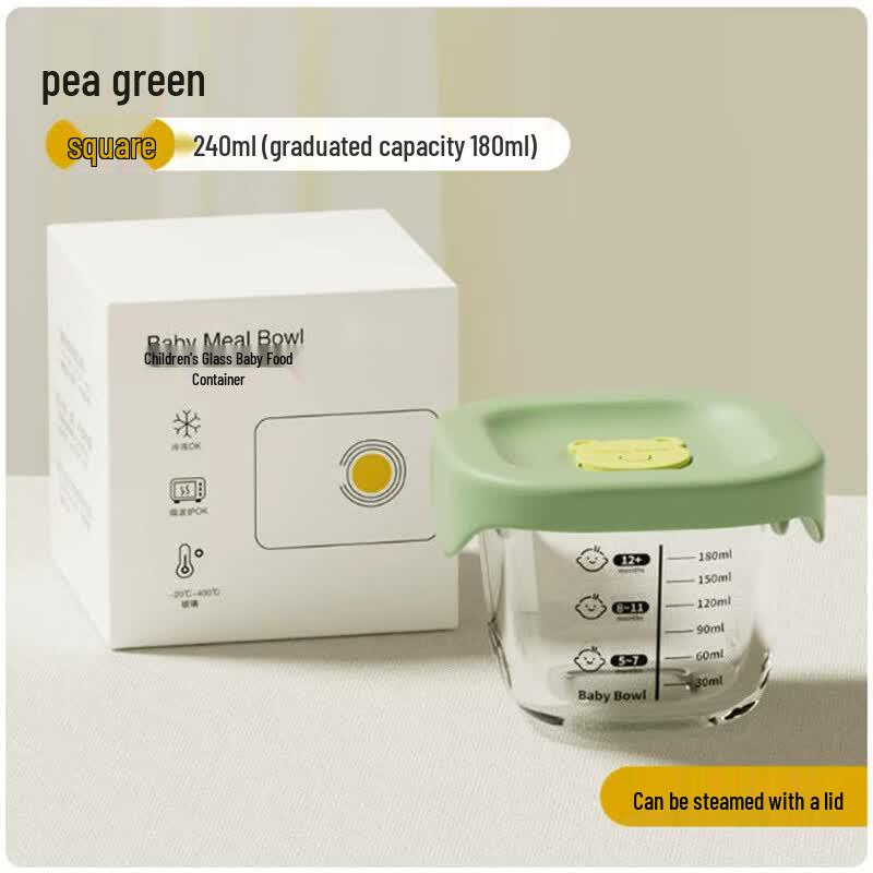 Sheci Heat-Resistant Glass Baby Food Bowl Set