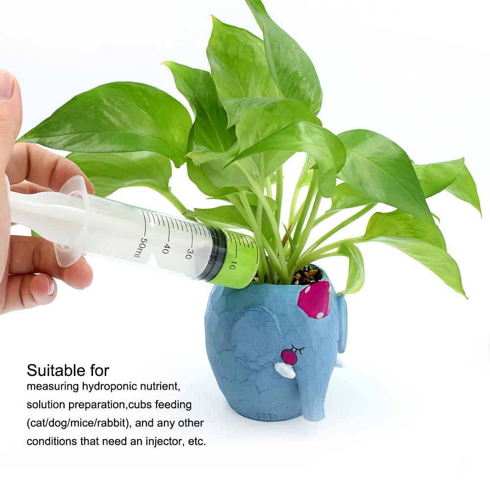 

10 Pcs S/M/L Injector Sampler Pet Syringe Disposable One-off 1-50mL Measuring Cartridge Hydroponics Mixture Ink Analyze Plastic Solute Nutrient