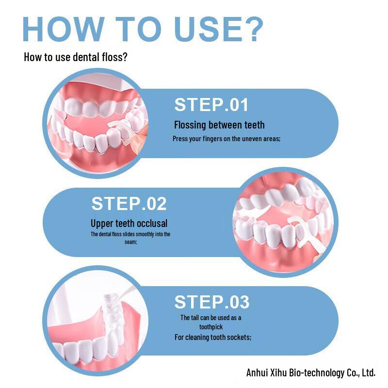 FAWNMUM Ultra-Fine Dental Floss Picks