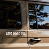 1pc JESUS LOVES YOU Motocycle Stickers Waterproof for DIY Fairings Helmets Fuel Tanks Car Trunk Windows Scooters Vinyl Decals