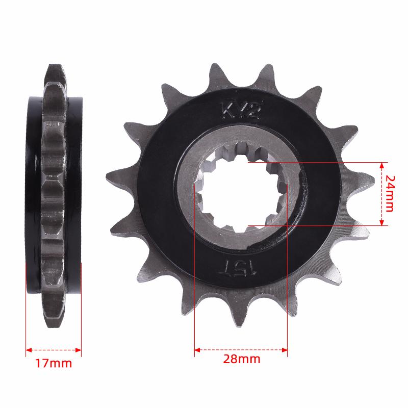 525-15T 42T Motorcycle Front Rear Sprocket For Honda CB600 F S F2 Hornet CBF600 N S Cowl ABS CBR600 F3 SE FV FW CB CBR CBF 600