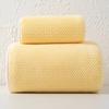 Home Spa Coral Fleece Bath Towel Set With Fast Drying Absorbent For Family Use