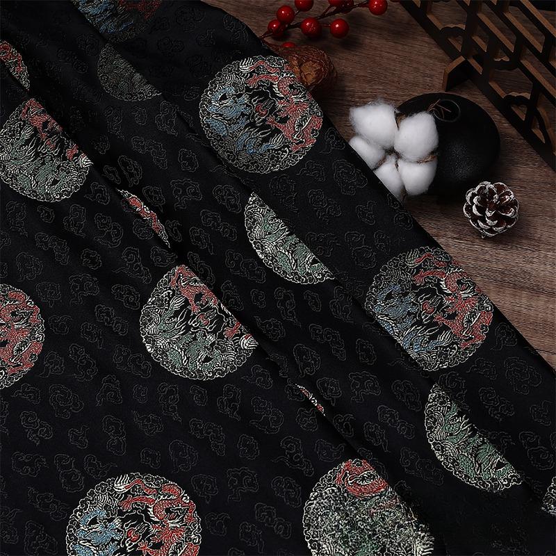 100x75cm High Grade Brocade Fabric Chinese Jacquard Thick for Women Garment Textile Skirt Hanfu Cheongsam Sewing Cloth