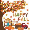 Whaline 100Pcs Happy Fall Tree Bulletin Board Decorations Thanksgiving Maple Leaf Tree Pumpkin Scarecrow Cutouts Autumn Classroom Decor for Fall