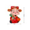 Rote Mini-Gott des Reichtums Figur Maskottchen-Stil Harzmaterial Harz-Maskottchen-Verzierungen Reichtums-Maskottchen Glücks-Accessoires