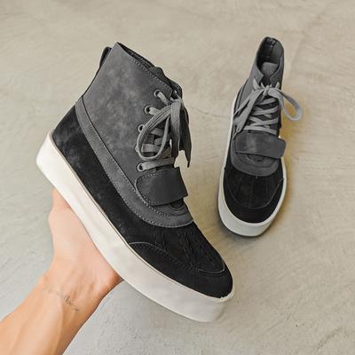 Fashion Sneakers Men Ankle Boots High Top Platform Skateboard Lace Up Casual Boots Comfortable Outdoor Running Sports Shoes Male Street
