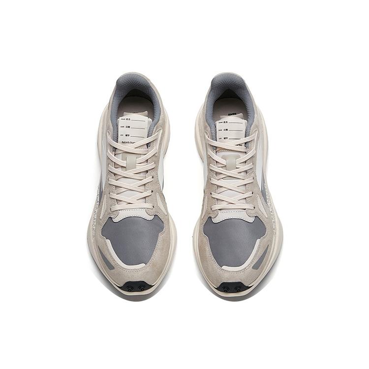New Anta Star 202 Td Shock Absorbers With Slip Resistant And Abrasion Resistant Properties Low Top Running Shoes Men's Gray 112135580A-5