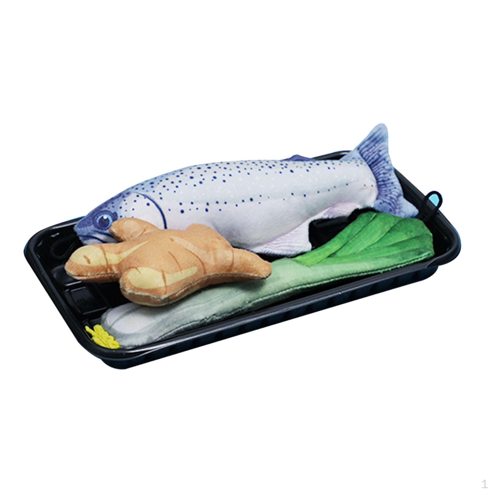 

3 предмета игрушка для жевания кошек плюшевая рыба кошки интерактивные игрушки кикер для собак Style B