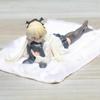 Anime Role Kasugano Sora Figure Lying Position Rabbit Hug Model Toy Computer Case Dress Up Car Desktop Ornament Action Figure