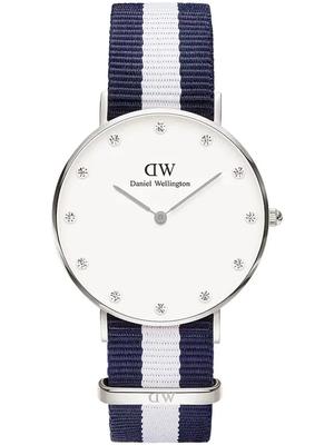 RELOJ DE MUJER DANIEL WELLINGTON Glasgow Plata DW00100082 + CAJA