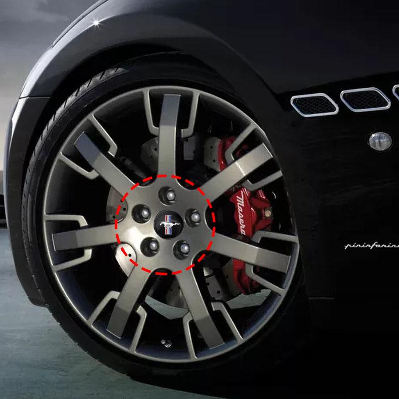 4pcs Car Styling 56mm Emblem Wheel Center Hub Caps Stickers For Ford Raptor Fiesta Focus 2 3 4 Mondeo Ecosport Mustang Fusion