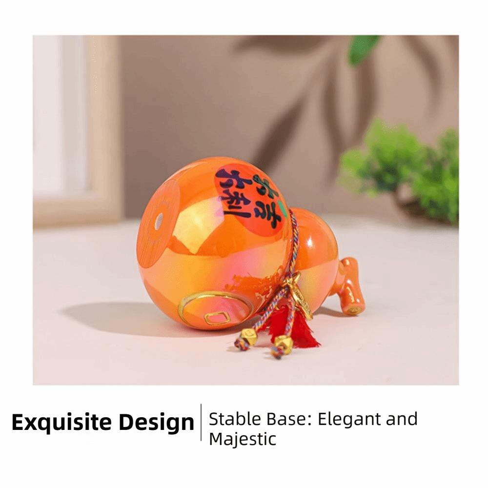 Creative Mini Gourd Figurine Chinese Style Portable Gourd Car Ornaments Decorative Resin Home Decoration Tabletop Ornaments
