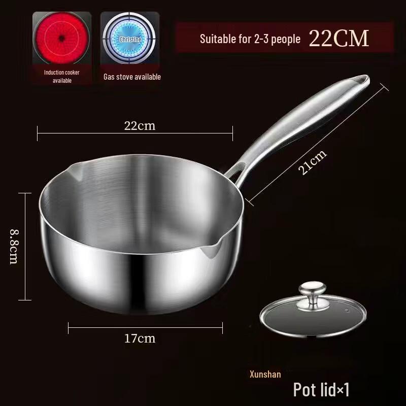 Zhi Shi 316 Stainless Steel Yukihira Saucepan