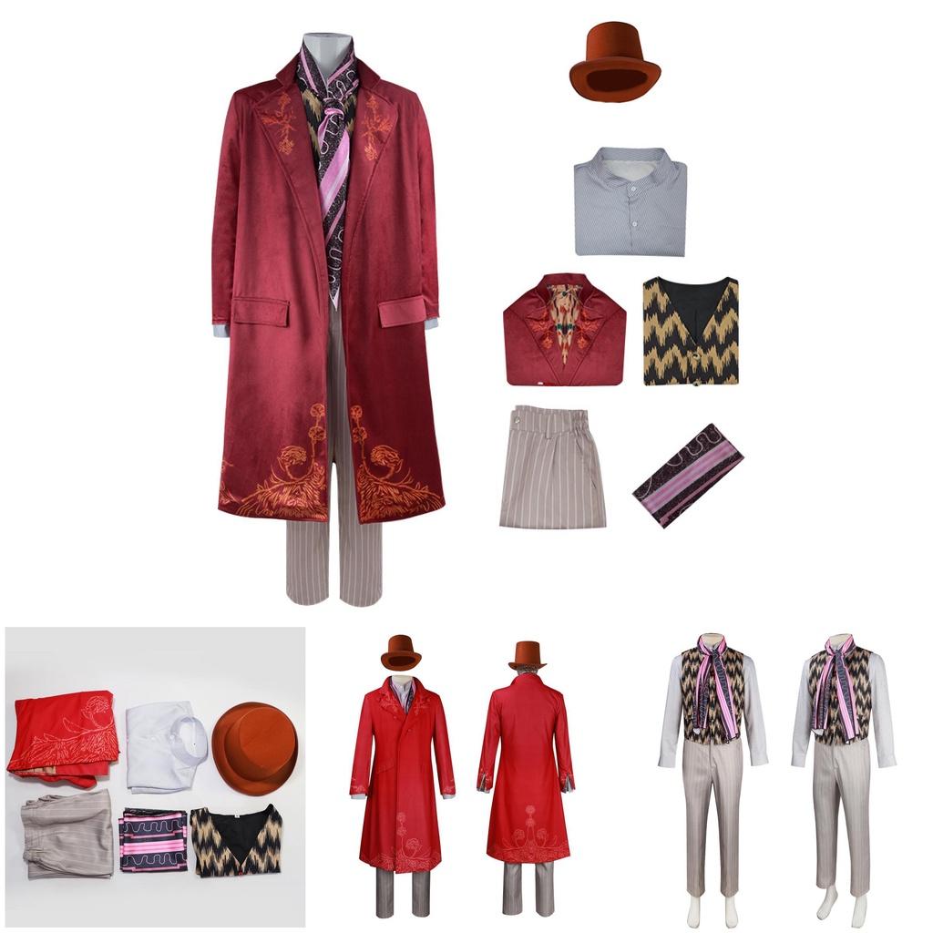 Costume Wonka Per Uomo e Donna Autentico Abito Wonka Per Halloween e Spettacoli Teatrali