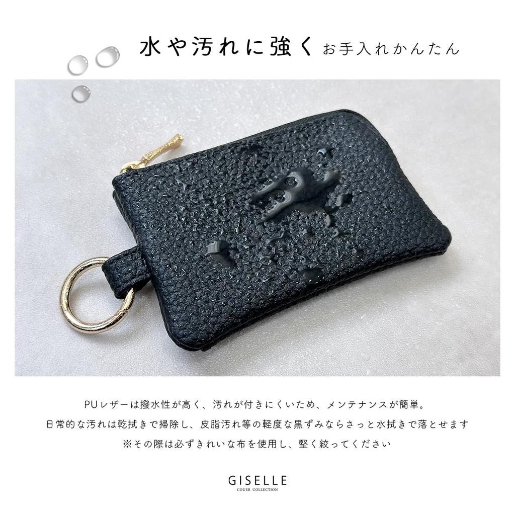 Smart Key Miracle Ring Key Card Coin Small Item Keyless Mini Pouch for Women and Men Black Case, Case, Case, Purse, Pouch, Case, (GISELLE Ring