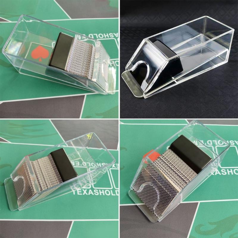4/6-Deck Dealing Shoe Pokers Dealer Durable Dealer Equipment and Game Supplies