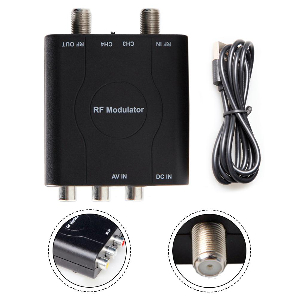 

Audio And Video RF Output Instrument Part HD Video Output AV To RF Converter Adjustable Output Channel Compact Design China Mainland