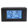 DROK AC Digital Voltmeter Ammeter, 80-260V, 20A LCD Display with Built-in Current Shunt, Multimeter for Voltage, Amperage, Power, and Energy, Blue Bac