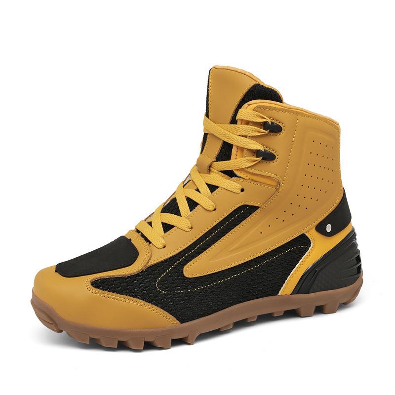 

Мотоциклетная обувь Мотоциклетная обувь Мужская рыцарская обувь для езды на велосипеде на все времена года Мотоциклетные ботинки Гоночные ботинки Мотоциклетное туристическое снаряжение на все времена года 45 чёрный/жёлтый