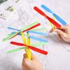 Rotating Flying Propeller Toy Hand Push Outdoor Sports Game New Bamboo Dragonfly  Kids