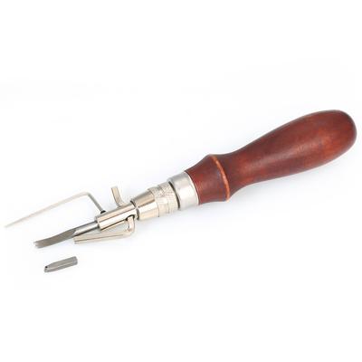Wood & Steel Handle Creasing Edge Beveler Leathercraft Cutting Tool  Trimming & Digging