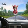Fun Swaying Figures for Bicycle Handlebars Cute Cat/Dog Car Dashboard Ornaments 2D Flat Acrylic Decorations Decorative Animal Figurines with