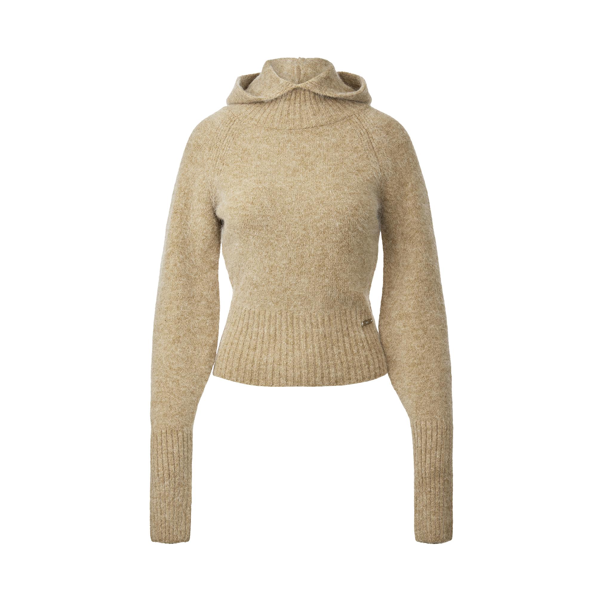 Dre Balaclava Hood Knit_Beige Beige/L
