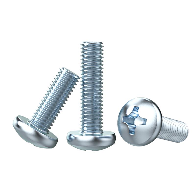 Galvanized GB818 Phillips Pan Head Machine Screws M3-M10