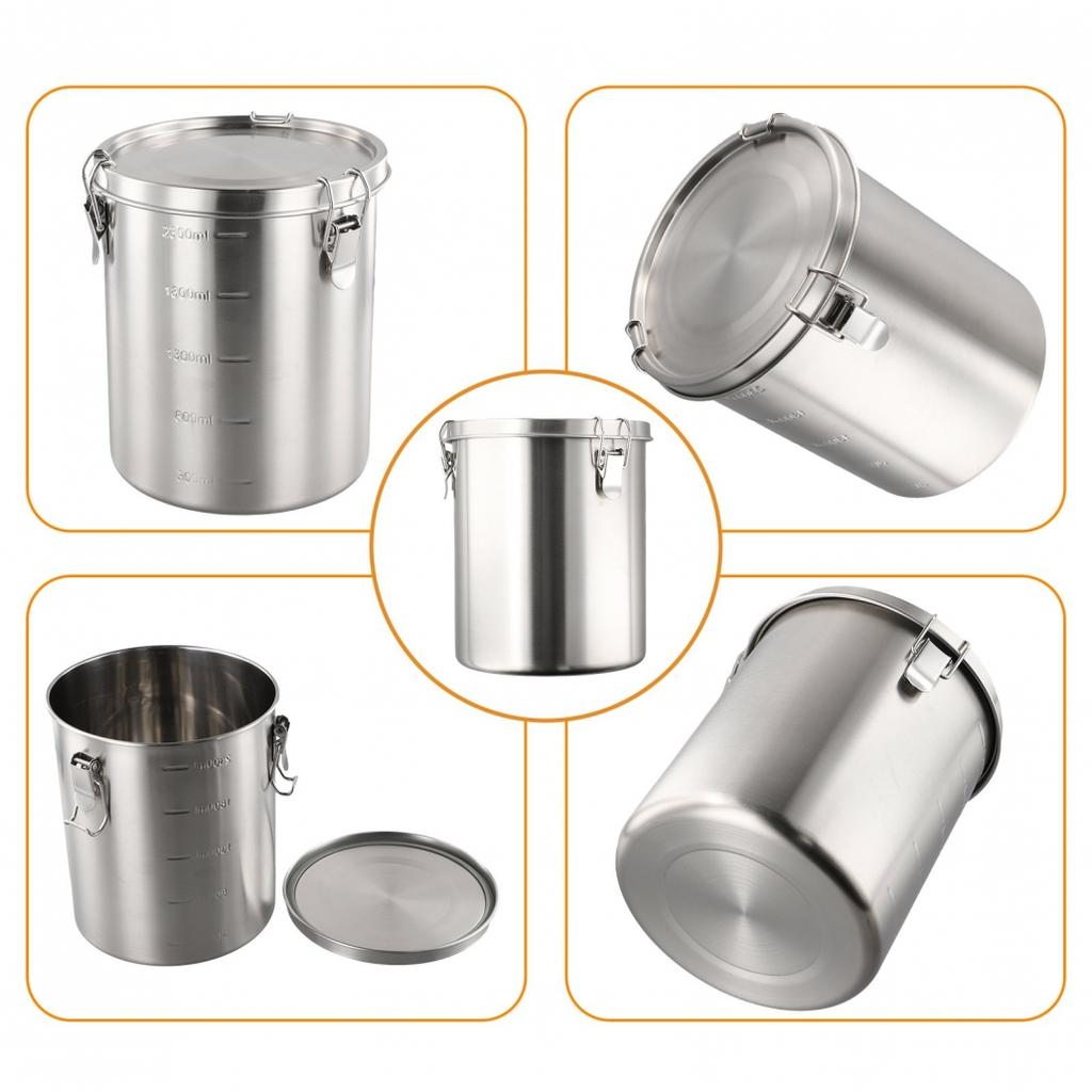 Large Volume Airtight Food Canister 2500ml for Sugar and Tea Storage