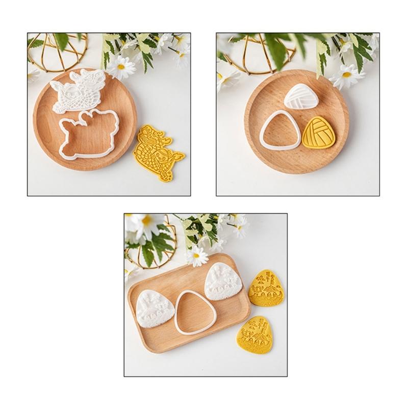 Beautiful Pattern Biscuit Crafting Embosser Funny Dessert Molds Celebration Cookie Stamp Alternative Shape Biscuit Molds