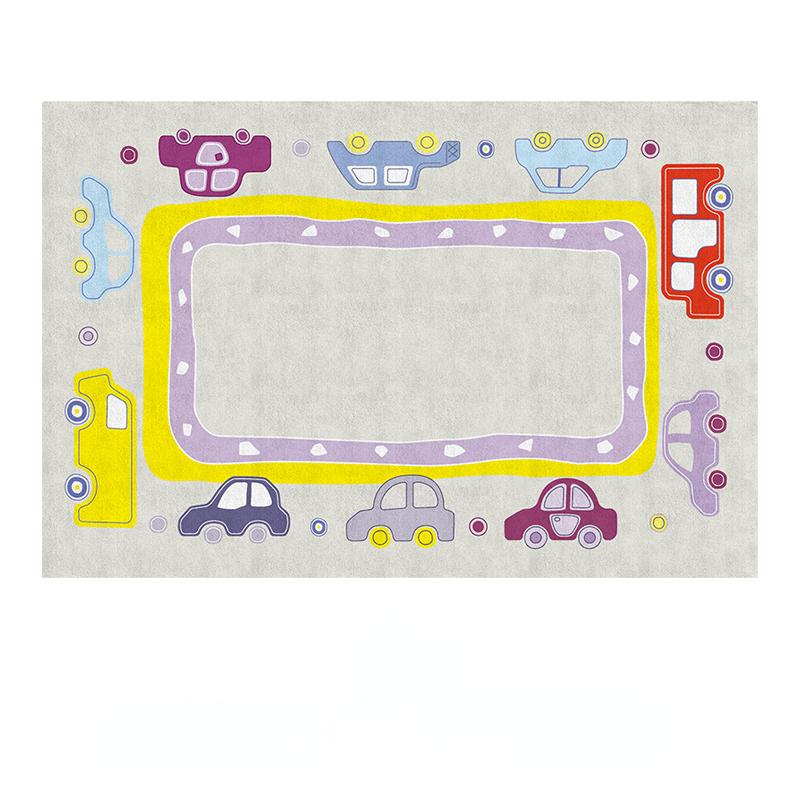 Cartoon Kinderzimmer Dekoration Rutschfeste Teppiche Nordische Teppiche für Wohnzimmer Zuhause Waschbarer Teppich Große Fläche Krabbelmatte für Babys