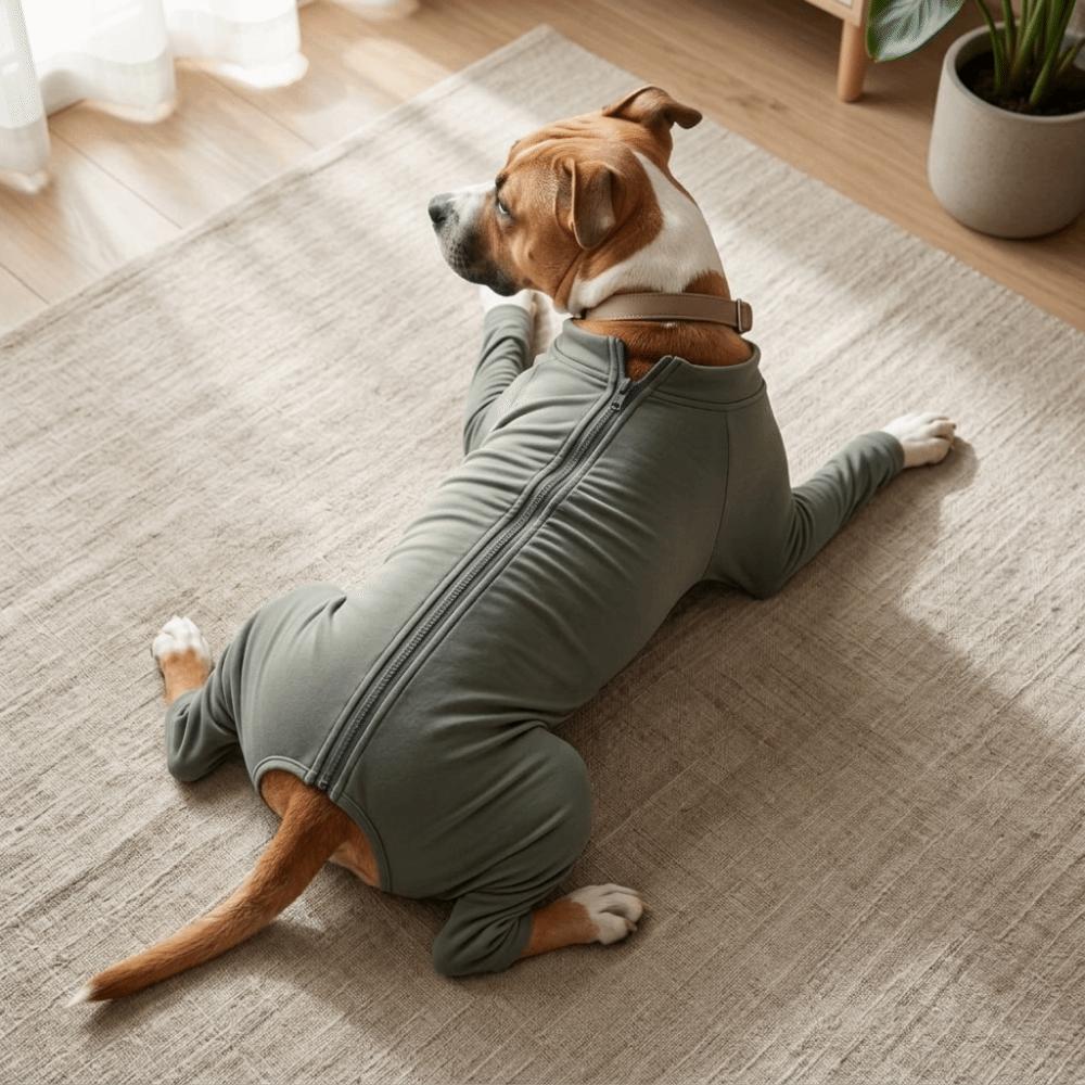 Breathable Dog Four-legged Jumpsuit Elastic Full Coverage Dog Clothes Post Recovery Care
